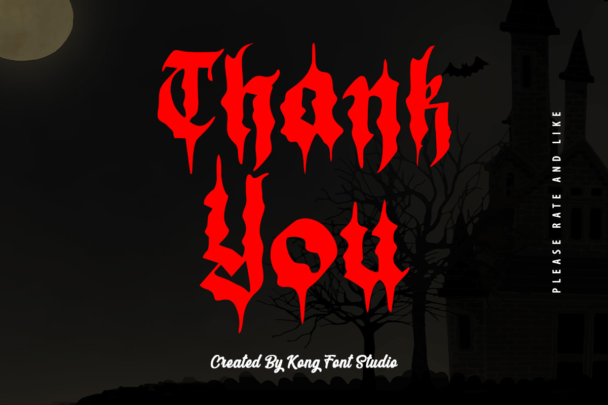 Black Demon Blackletter Font - Image 11