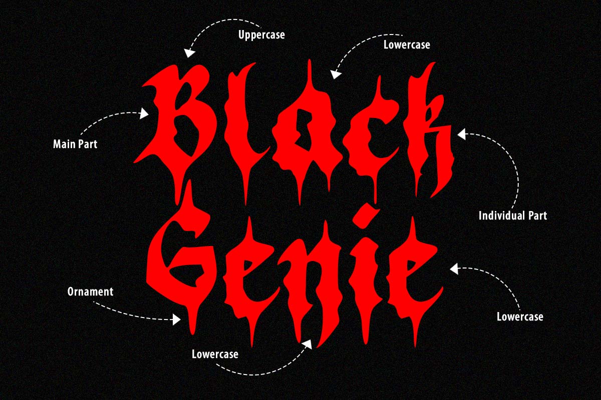 Black Demon Blackletter Font - Image 3