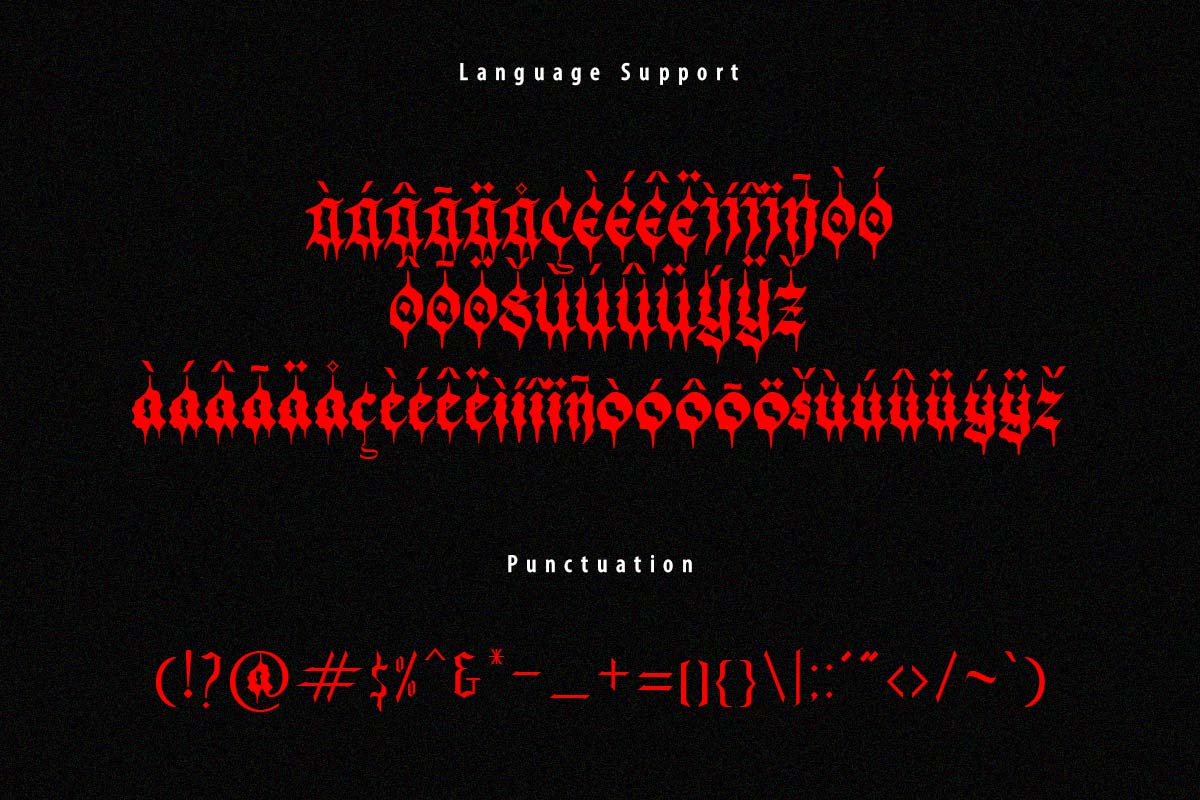 Black Demon Blackletter Font - Image 10