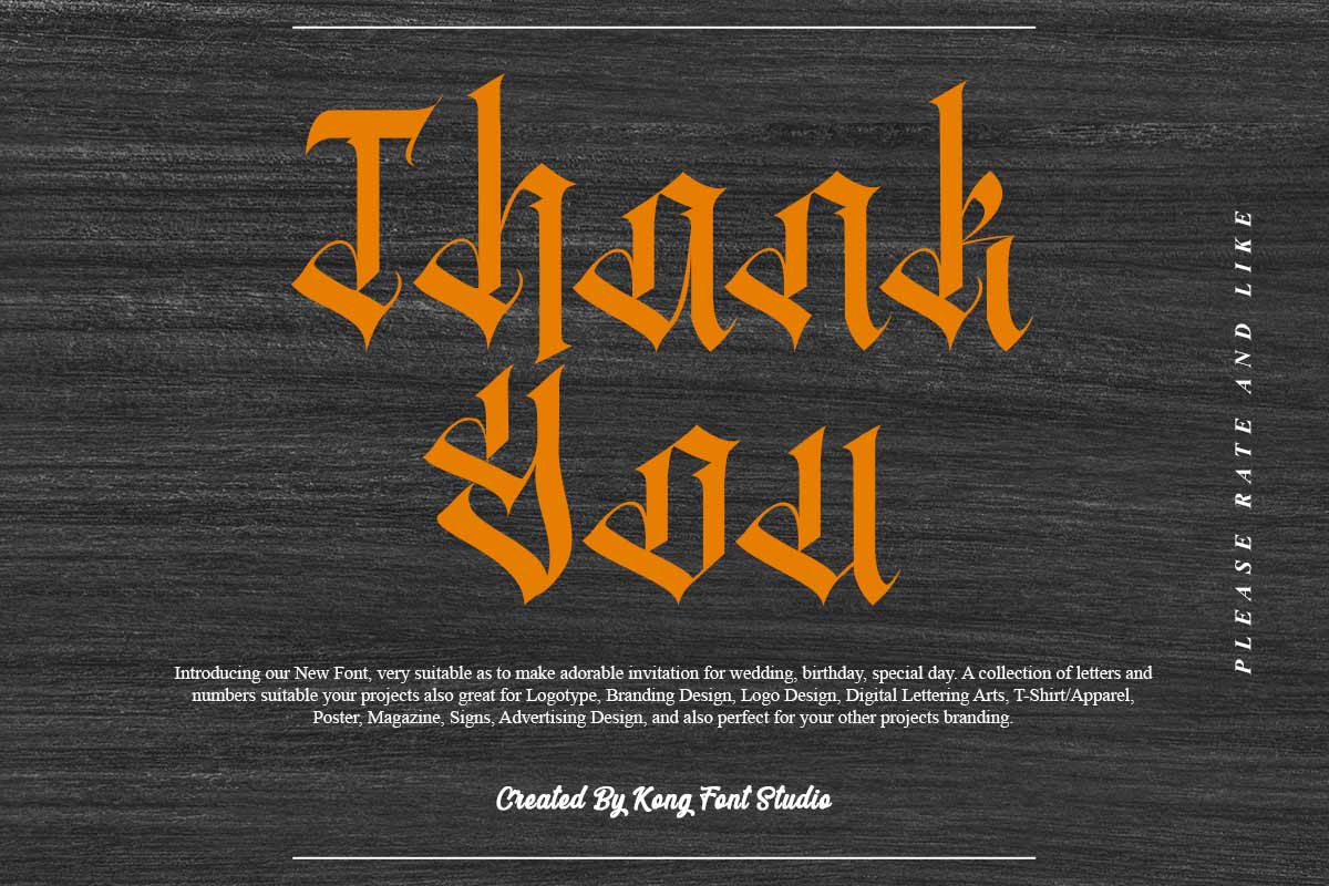 Black Ocean Gothic Font - Image 11