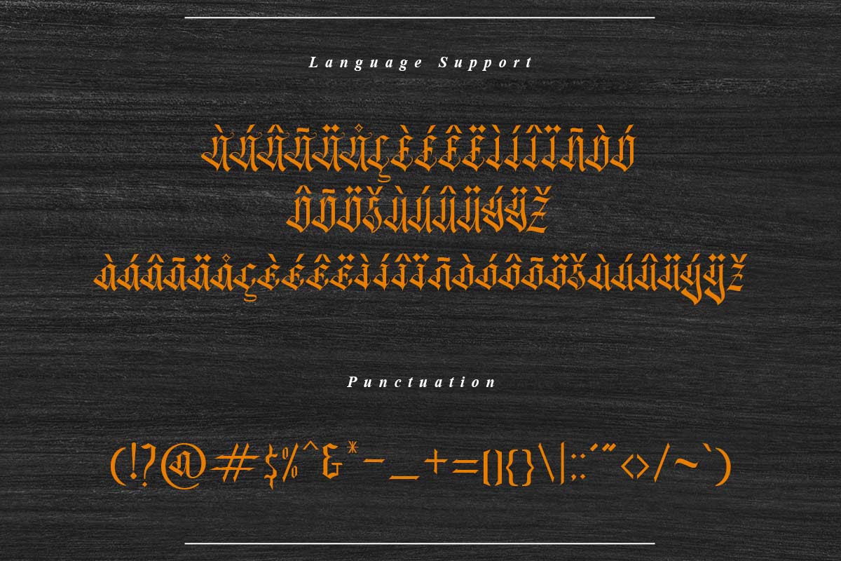 Black Ocean Gothic Font - Image 10