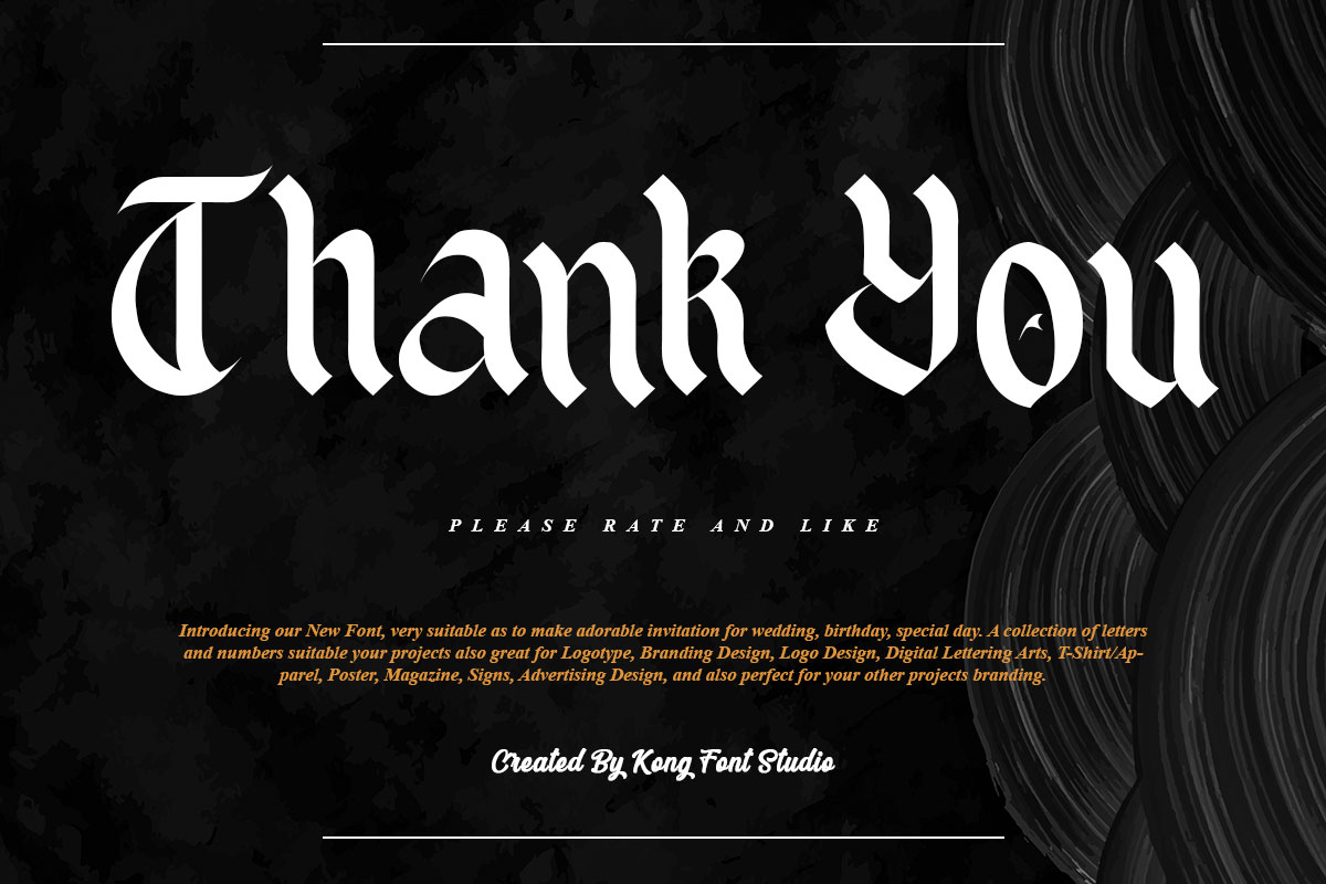 Black Spot Gothic Font - Image 11