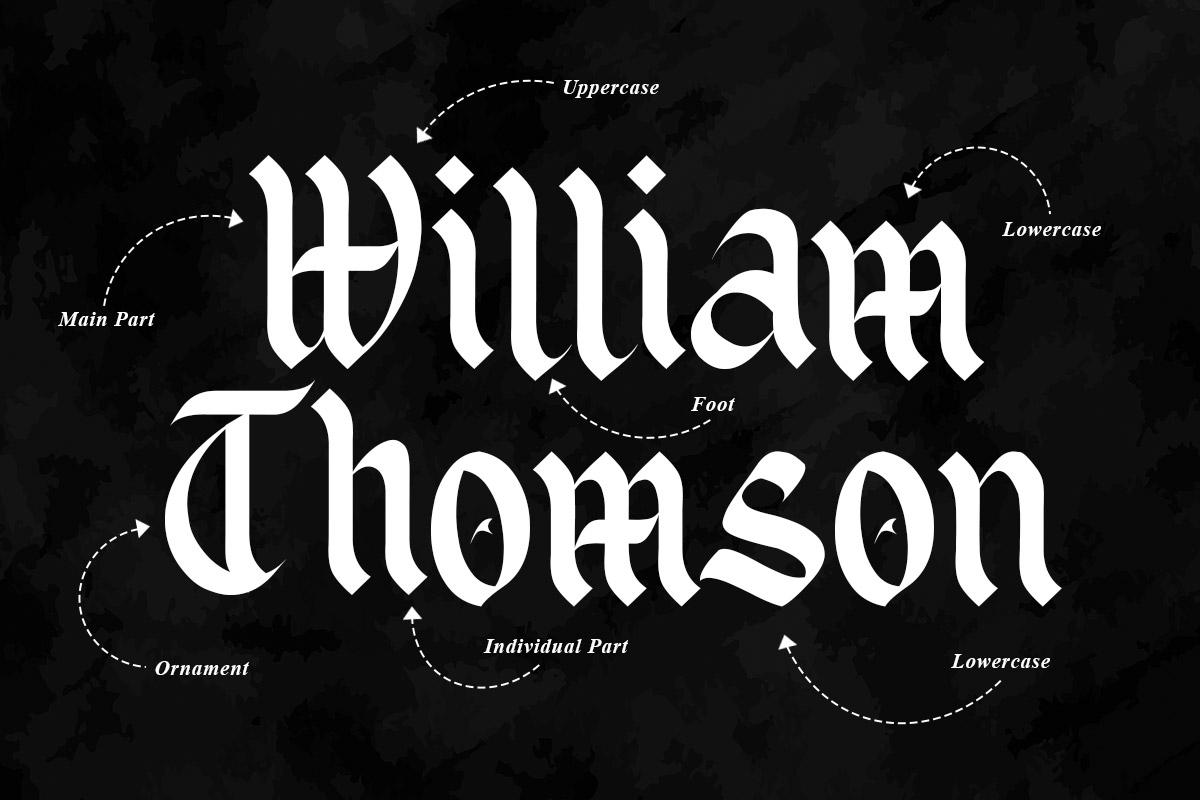 Black Spot Gothic Font - Image 3