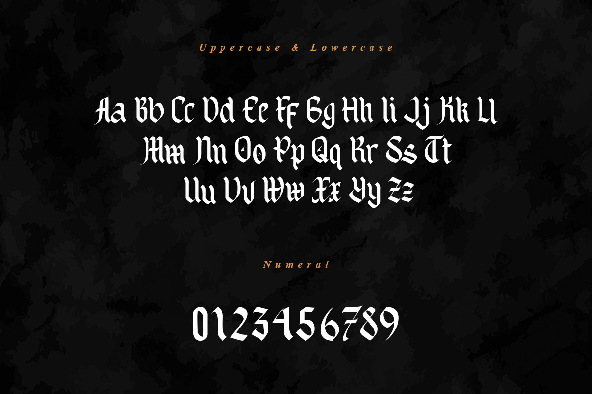 Black Spot Gothic Font - Image 9
