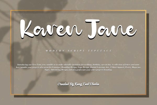 Karen Jane Modern Script Font - Image 2