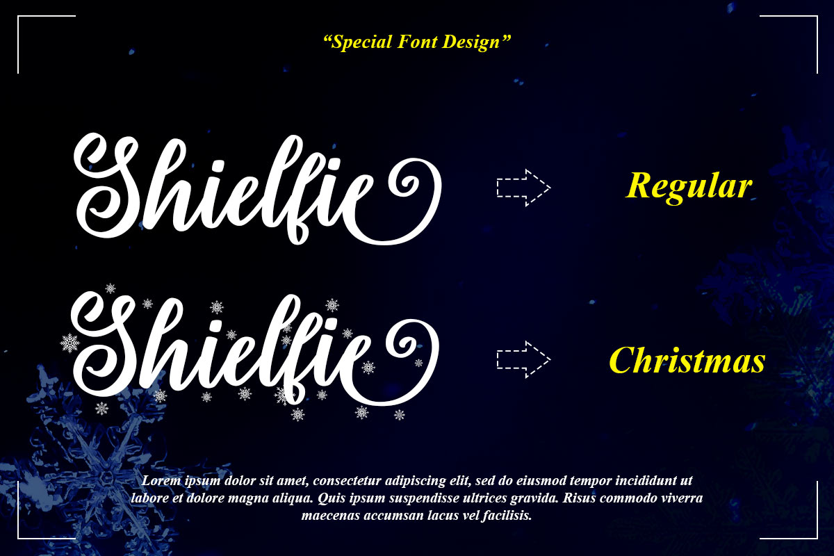 Shielfie Christmas Script Font - Image 3