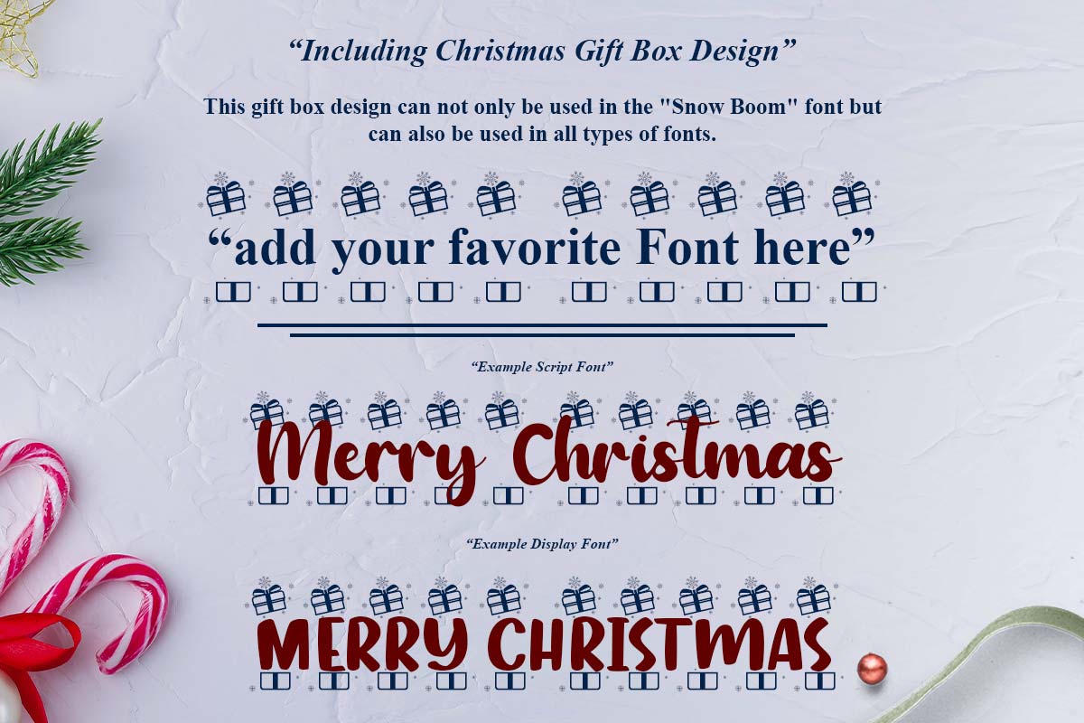 Snow Boom Christmas Font - Image 4