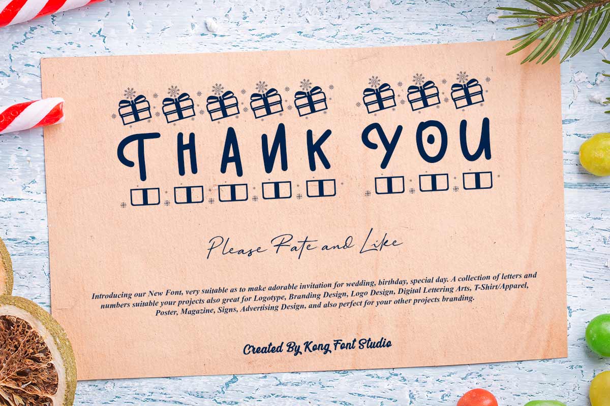 Snow Boom Christmas Font - Image 11