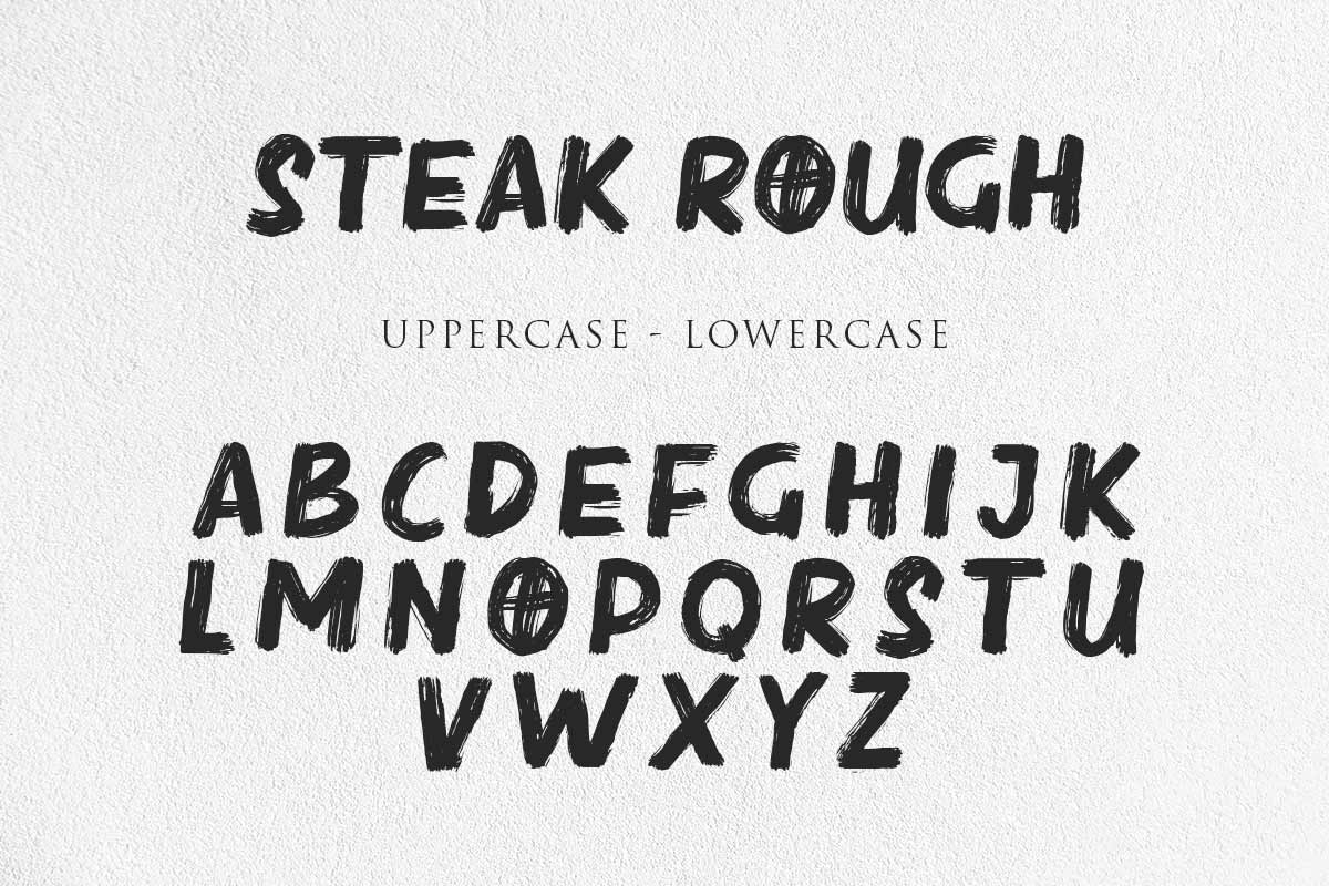 Steak Rough Brush Font - Image 8