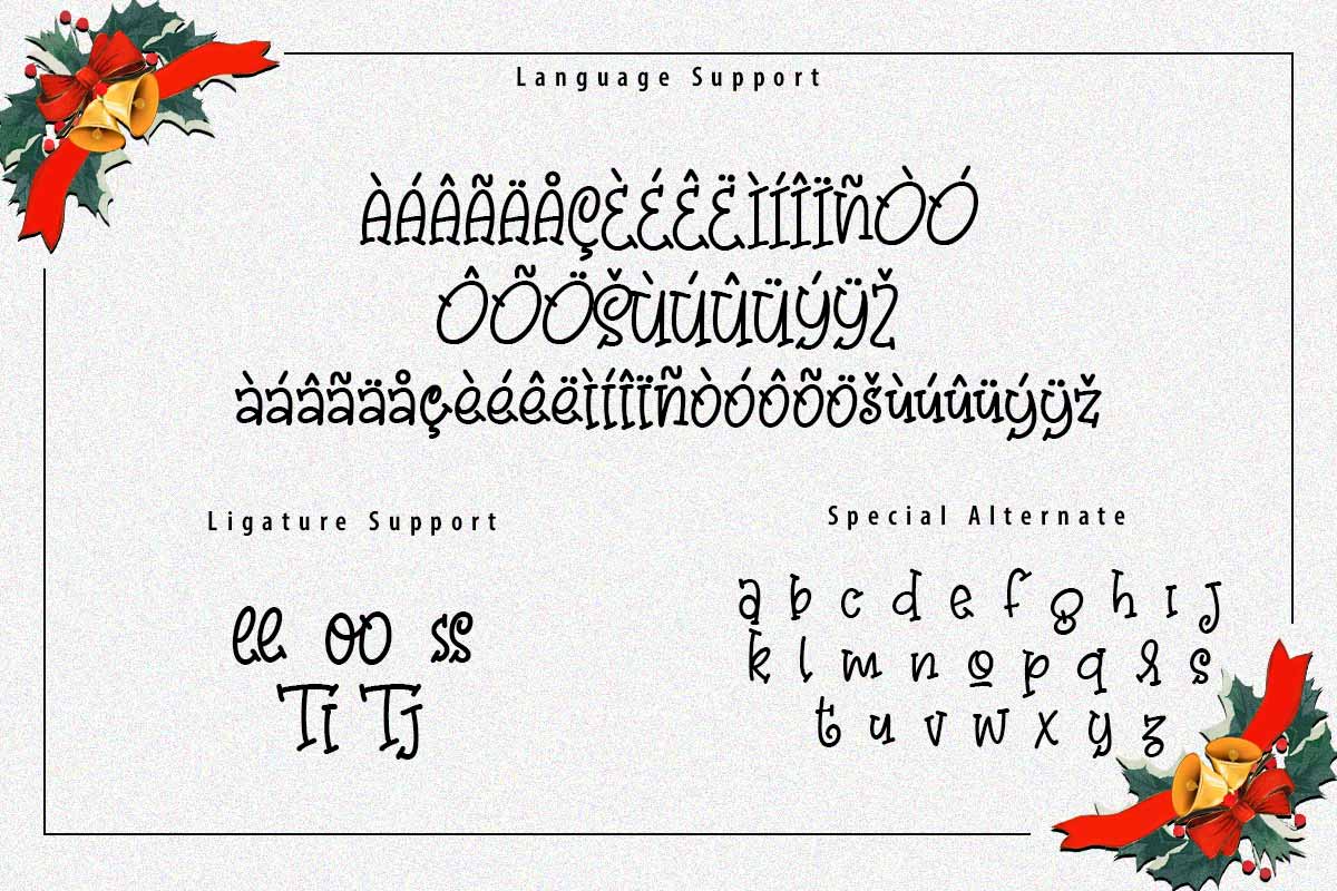 Yellow Craft Decorative Font - Image 10