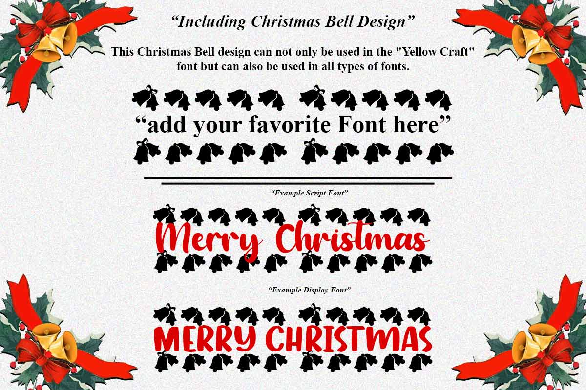 Yellow Craft Decorative Font - Image 5