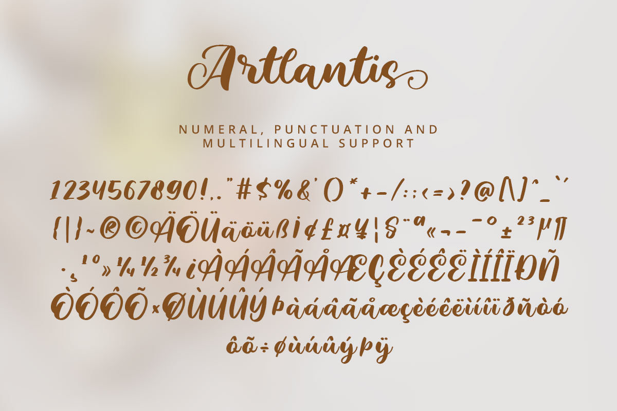 Artlantis Calligraphy Script Font - Image 9