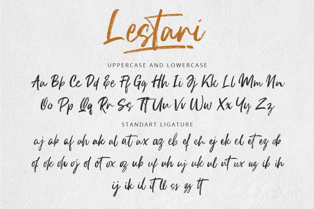 Lestari Handwritten Brush Font - Image 8