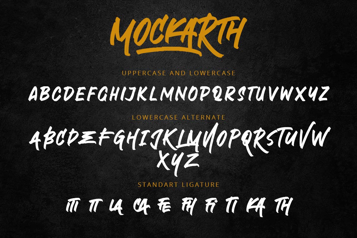 Mockarth Rough Brush Font - Image 9