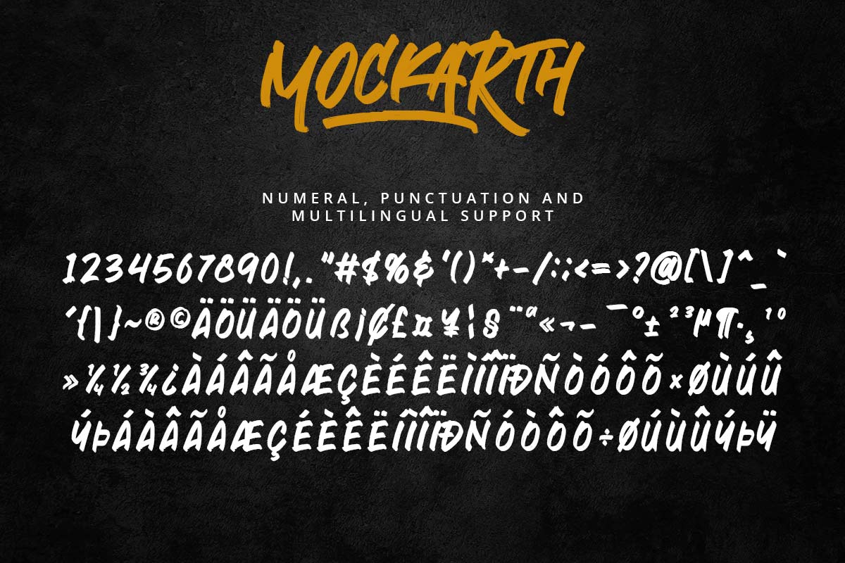Mockarth Rough Brush Font - Image 10
