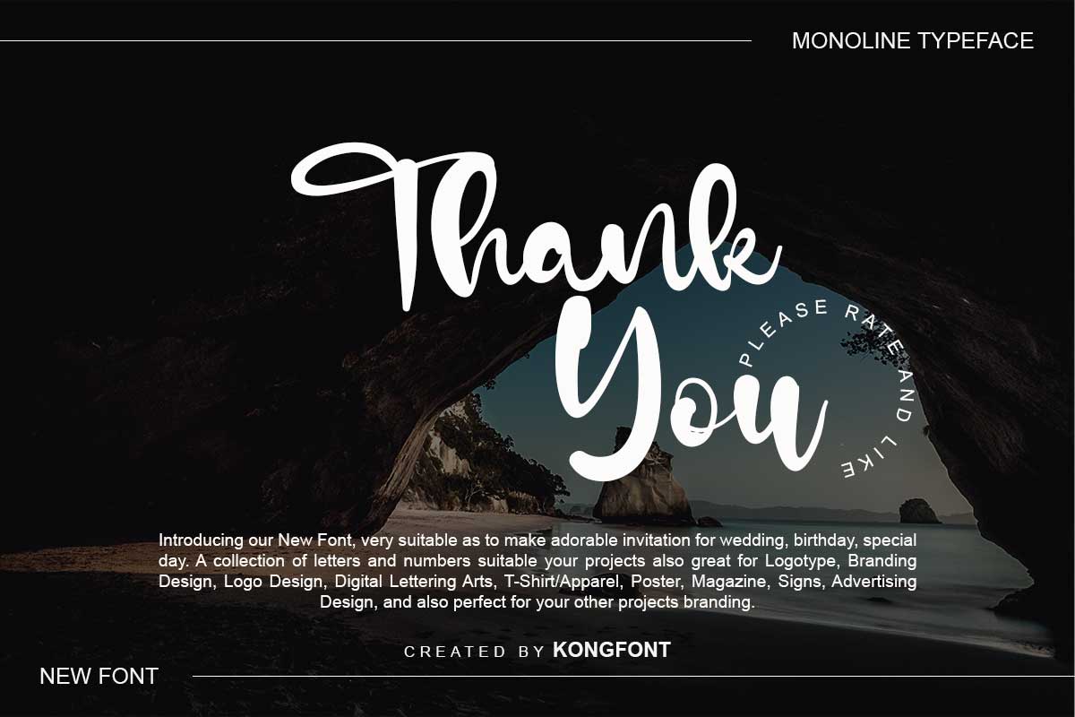 Ocean Castle Calligraphy Font - Image 11