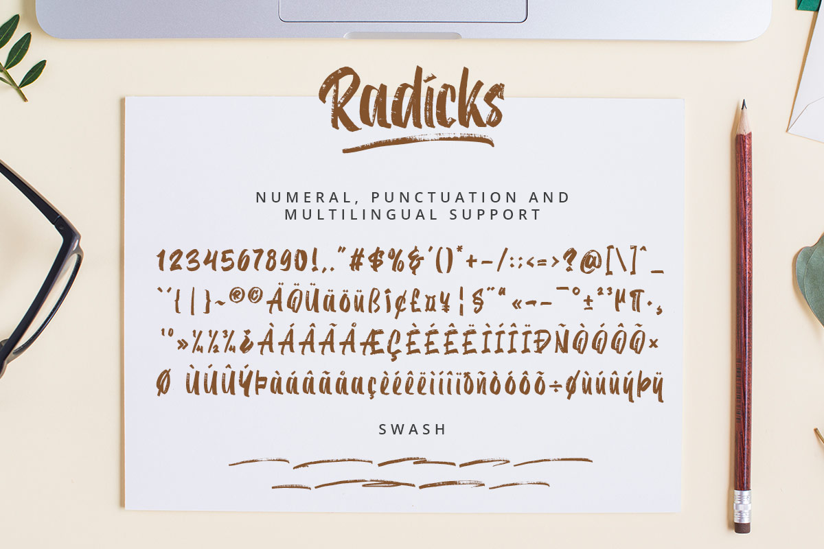Radicks Handwritten Rough Font - Image 8