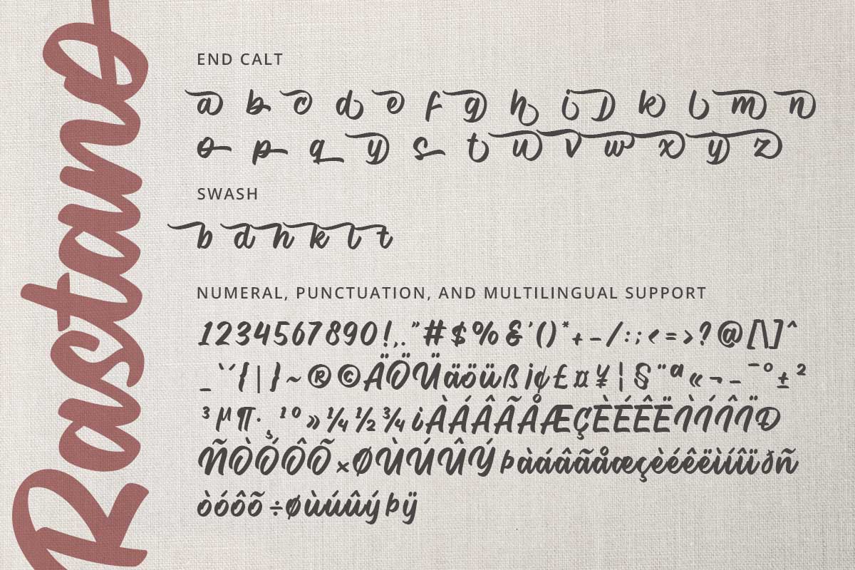 Rastano Bold Script Font - Image 9