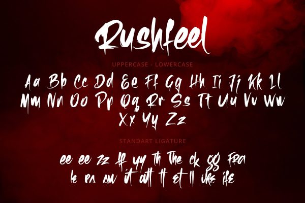 Rushfeel Scary Brush Font - Image 9