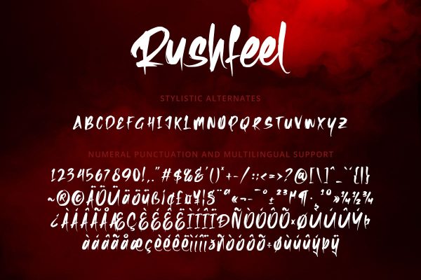 Rushfeel Scary Brush Font - Image 10