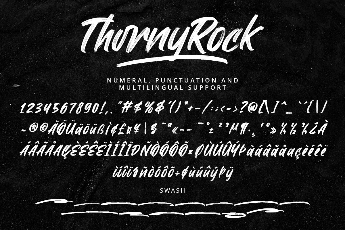 ThornyRock Handwritten Brush Font - Image 8