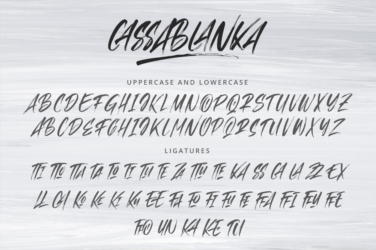 Cassablanka Brush Font - Image 8