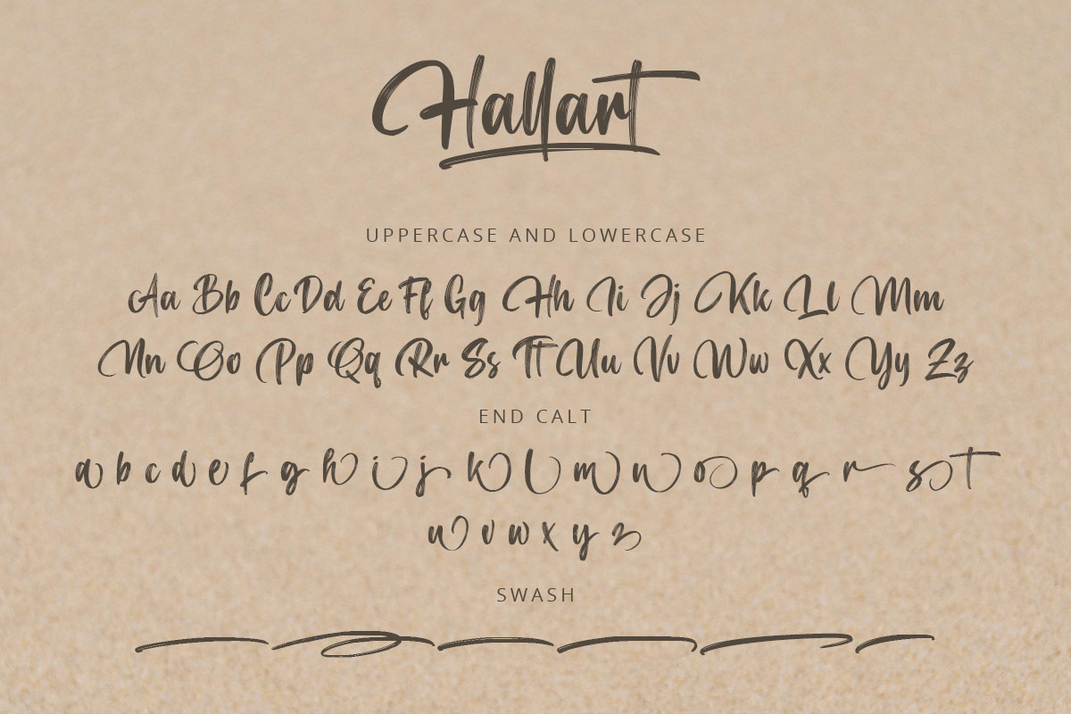 Hallart Brush Font - Image 8