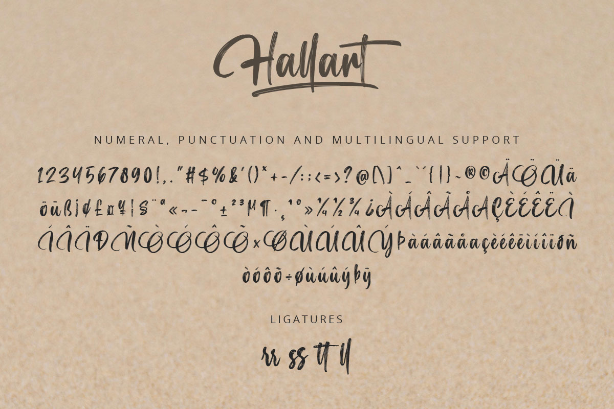 Hallart Brush Font - Image 9