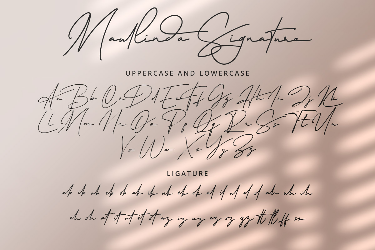 Maullinda Signature Font - Image 8