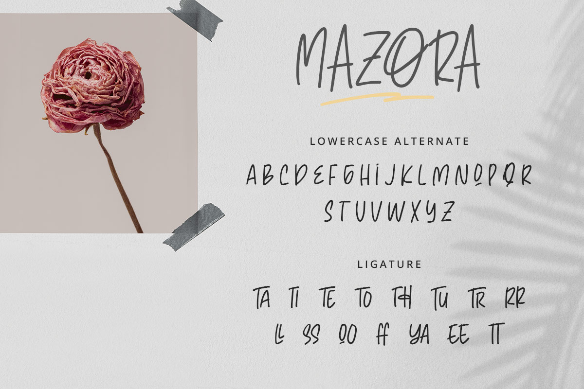 Mazora Monoline Font - Image 9