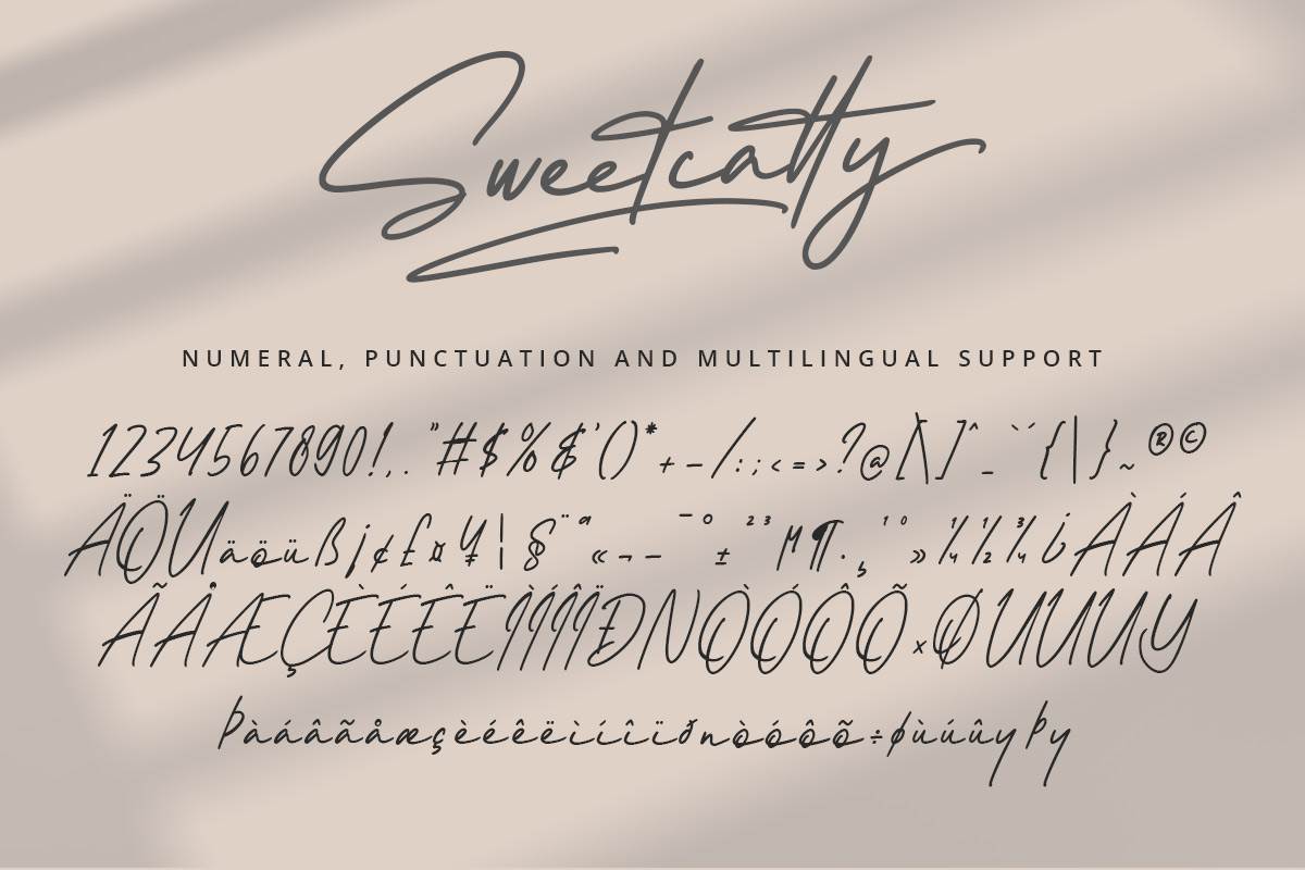 Sweetcatty Signature Font - Image 12