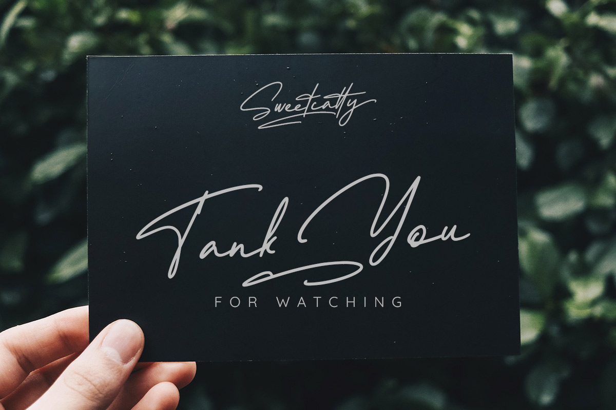 Sweetcatty Signature Font - Image 13