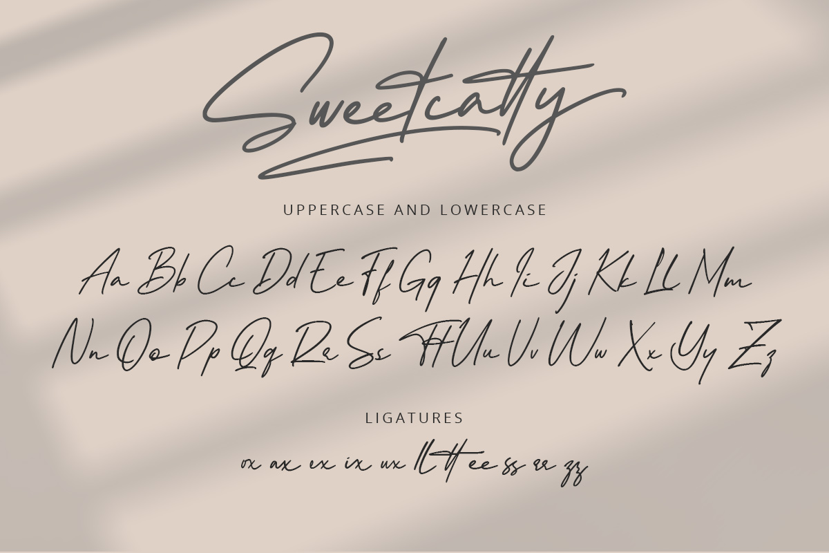 Sweetcatty Signature Font - Image 9