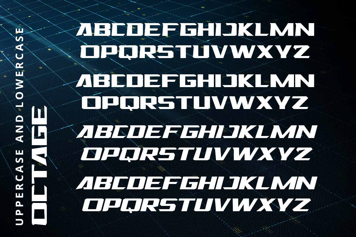 Octage Futuristic Font - Image 8