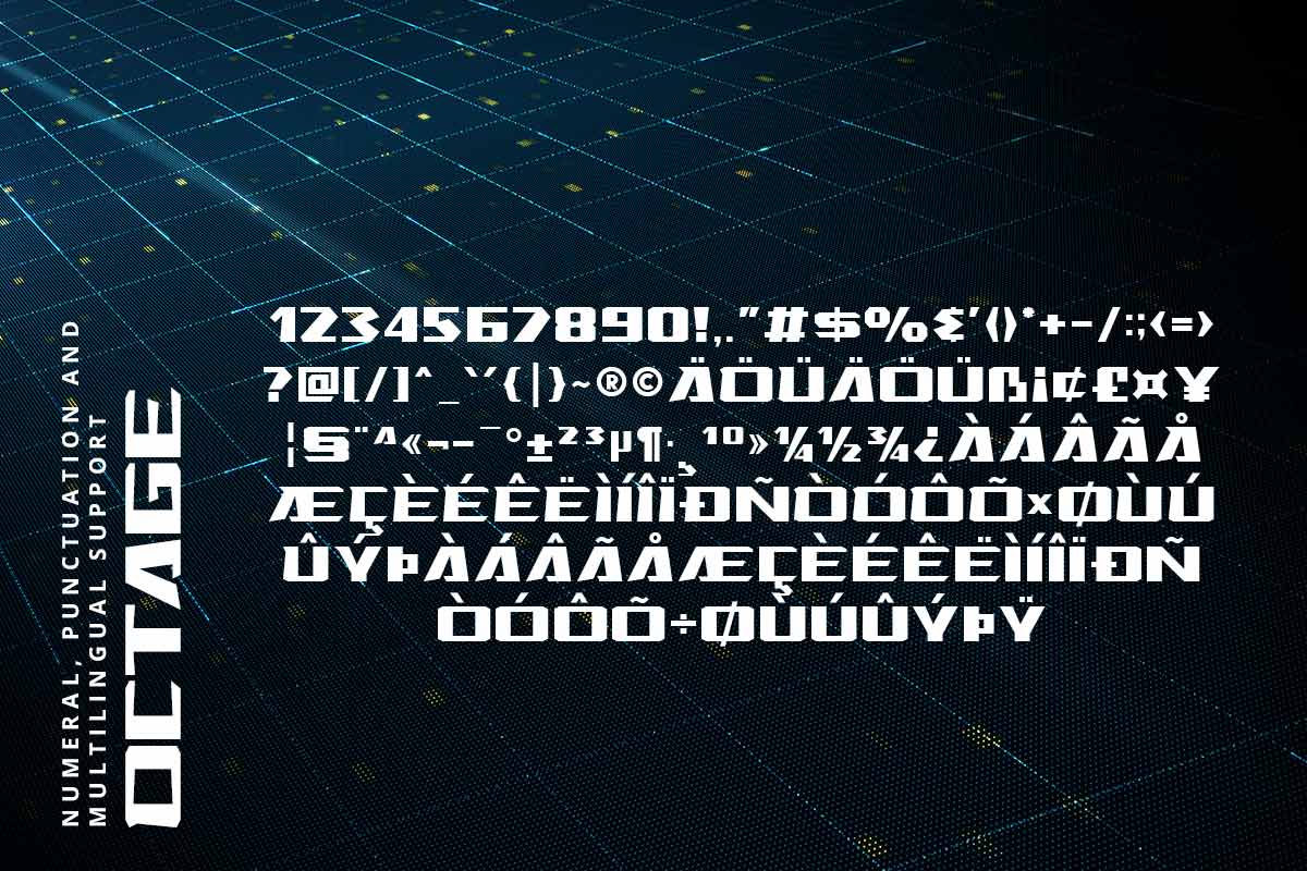 Octage Futuristic Font - Image 9