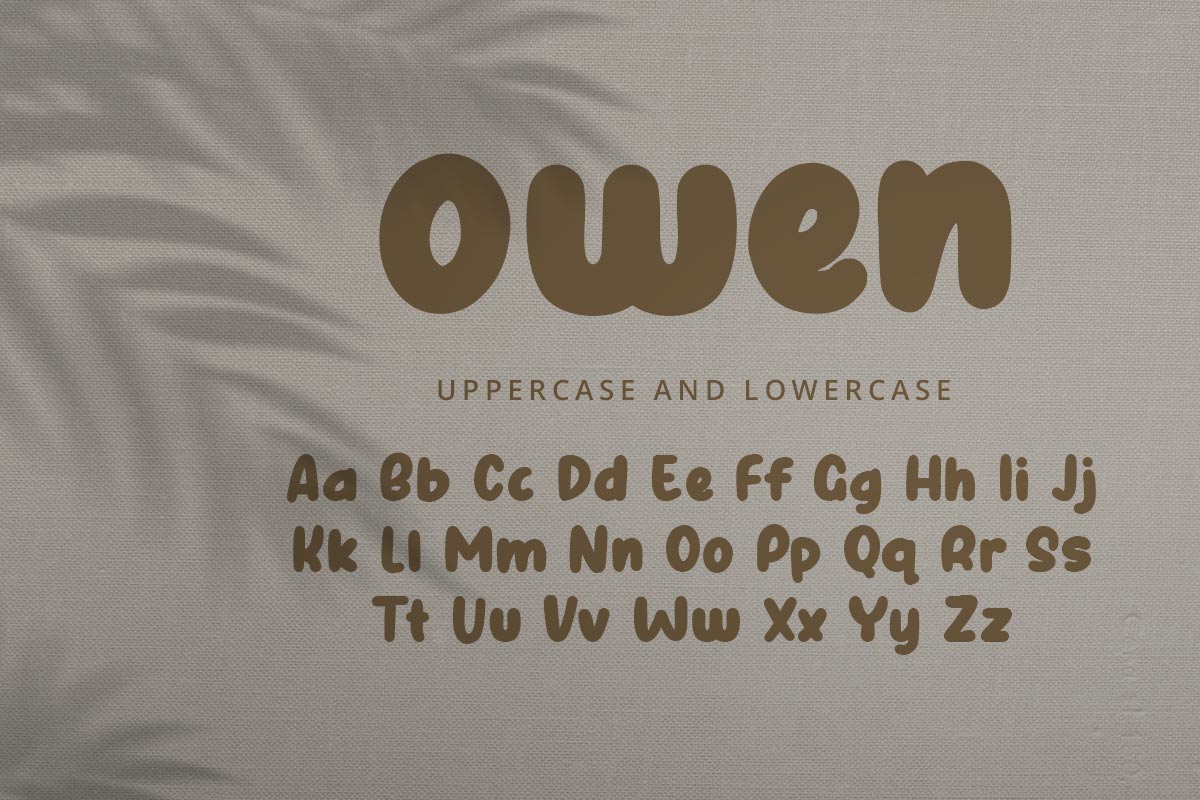Owen Bubbly Display Font - Image 8