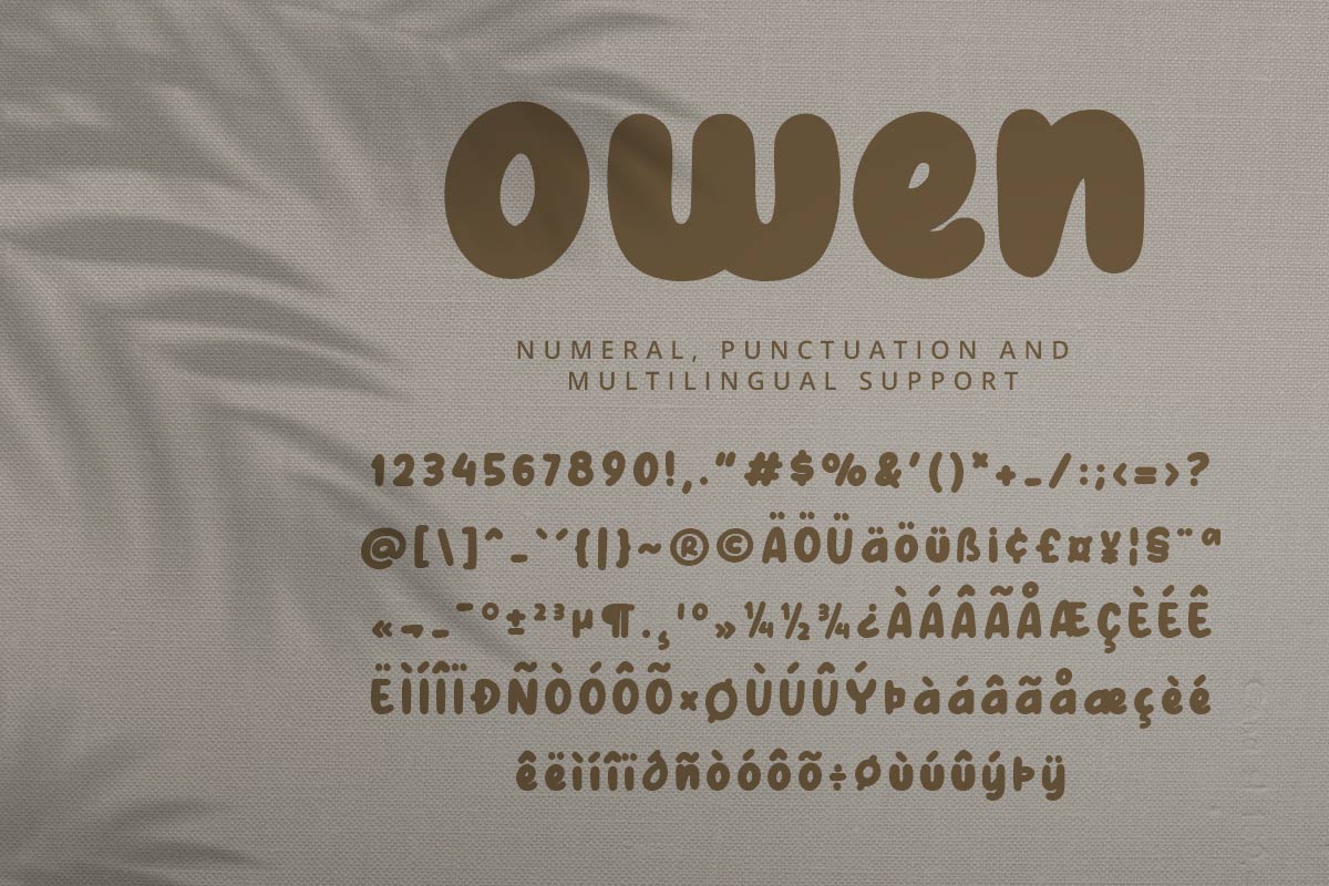 Owen Bubbly Display Font - Image 9