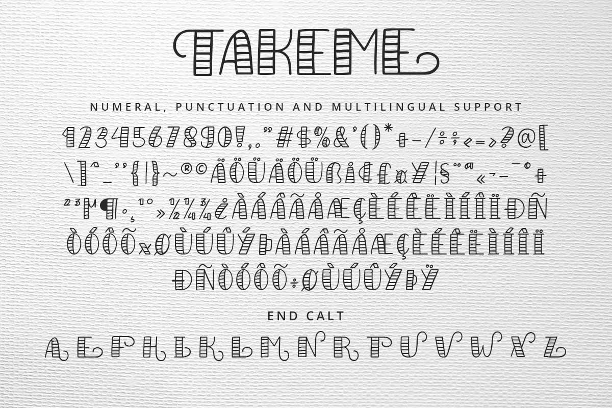 Takeme Fun Handwritten Font - Image 9