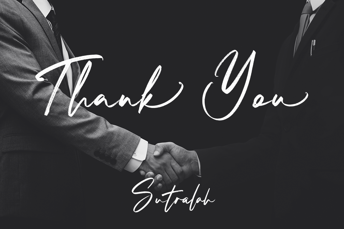 Sutralah Thin Brush Script Font - Image 12