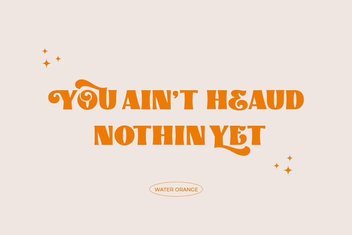 Water Orange All Caps Serif Vintage Font - Image 5