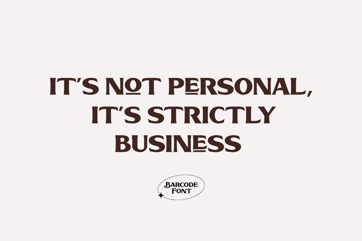 Bacode Serif All Caps Font - Image 6