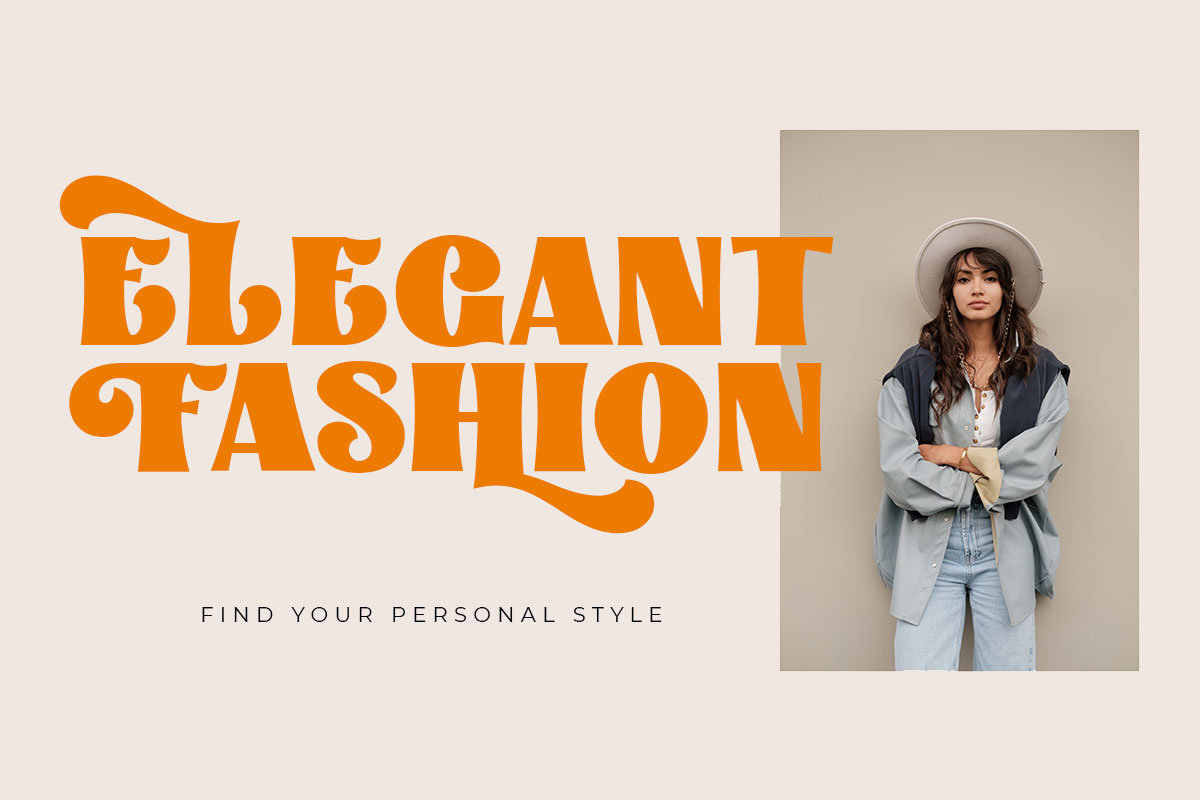 Water Orange All Caps Serif Vintage Font - Image 7