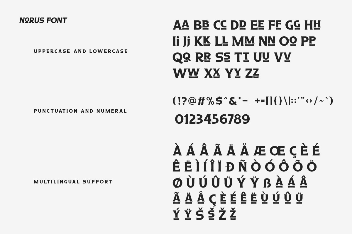 Norus Serif All Caps Font - Image 8