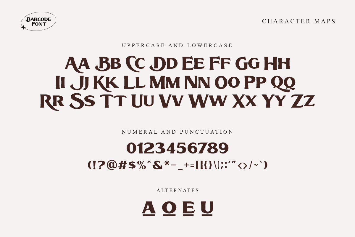 Bacode Serif All Caps Font - Image 8