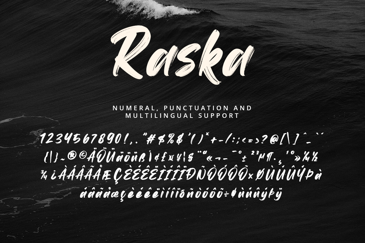 Raska Brush Font - Image 8