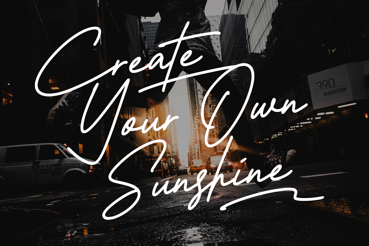 Black Ashpalt Monoline Script Font - Image 3