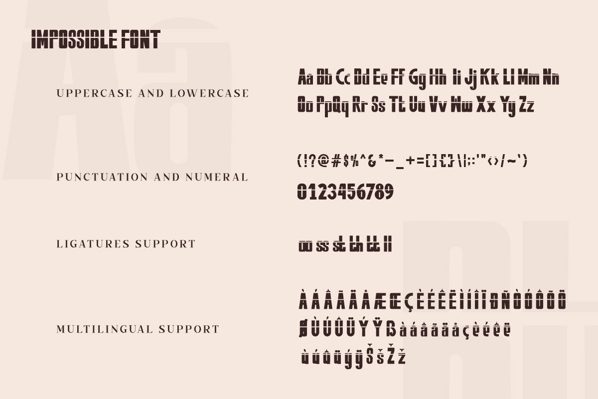 Impossible Decorative Sans Serif Font - Image 9