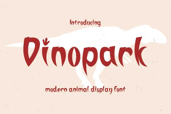 Dinopark Animal Display Font - Image 2
