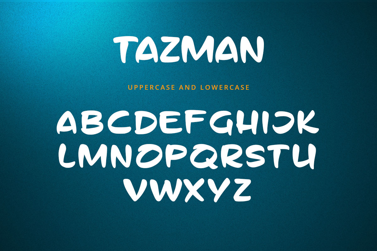 Tazman Cartoon Display Font - Image 9
