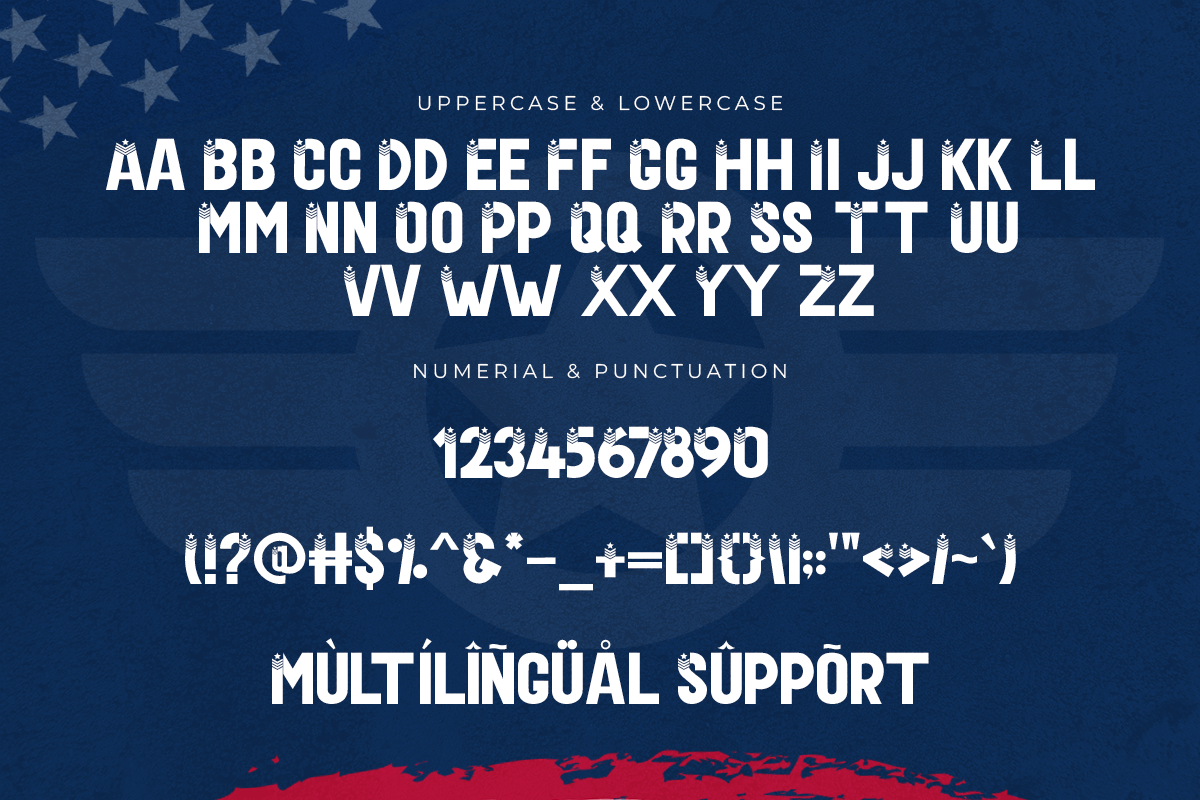 US Veteran Decorative Sans Serif Font - Image 9